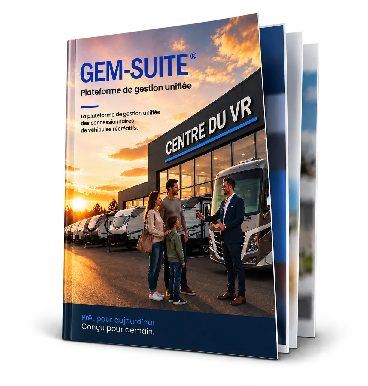 Aperçu de la brochure GEM-SUITE pour les concessionnaires de VR